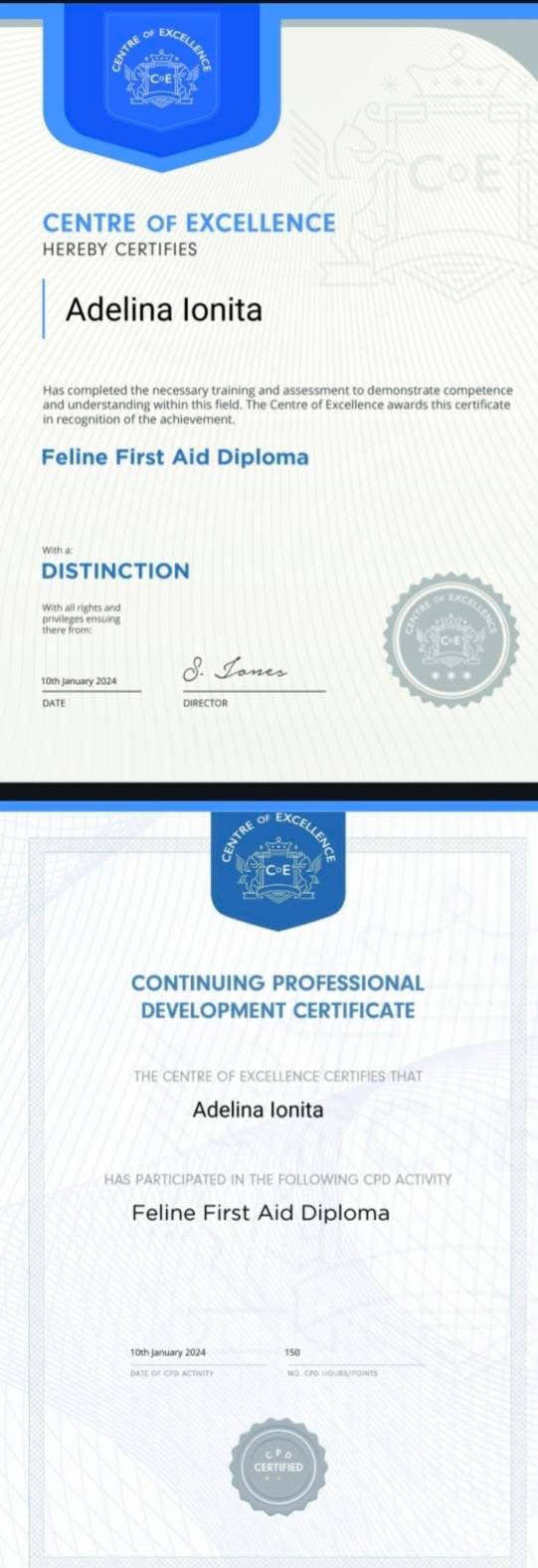 TICA Registration Certificate 1