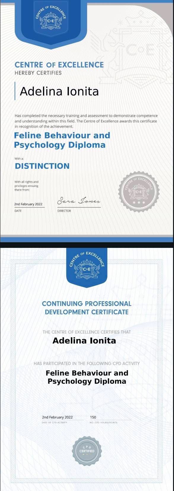 Breeding Standards Certificate